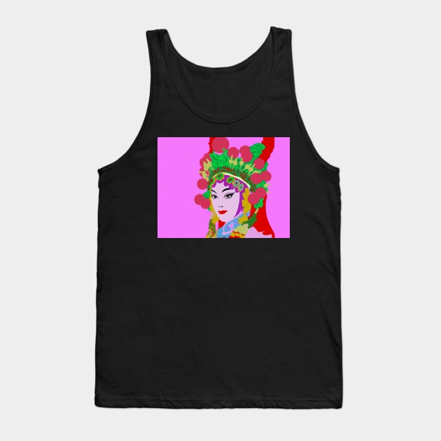 Cantonese Opera Star #2 Tank Top by CRAFTY BITCH